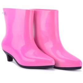 Bota Melissa Ankle Boot Jeremy Scott Rosa Preto 31916 Bota Melissa Ankle Boot Jeremy Scott Rosa Preto 31916