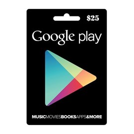 Cartão Google Play Americano - U$ 25,00