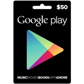 Cartão Google Play Americano - U$ 50,00