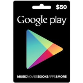 Cartão Google Play Americano - U$ 50,00 Cartão Google Play Americano - U$ 50,00