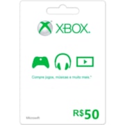 Cartão Presente R$50 Xbox Live Brasil - Microsoft