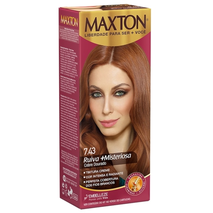 Kit Pratico Maxton Ruivo Cobre Dourado Médio 7.43