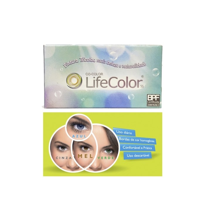 Lentes de Contato Lifecolor Tricolor - Sem Grau