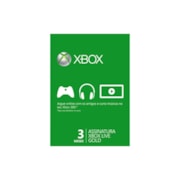 Live Card Microsoft Gold 3 Meses para Xbox 360