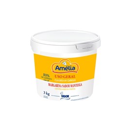 Margarina Amélia com Sal 80% 3kg