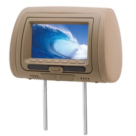 Monitor KX3 DVD728B LCD 7" Com Encosto De Cabeça - Bege (Unidade)
