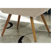 Puff Decorativo Laura Suede Animale Bege - Bremol