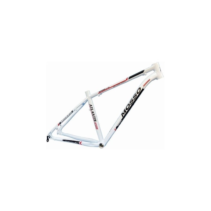 Quadro de Bike MTB Alumínio Mosso Atlantis aro 27,5" Branco e Preto