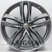 Roda Audi RS6 Aro 22x9,5 Grafite Diamantado Fosco 5x112 Et 35