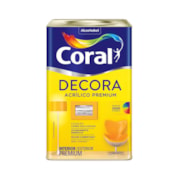 TINTA ACRÍLICA FOSCA DECORA BRANCO - 18L CORAL